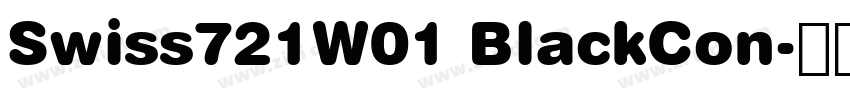 Swiss721W01 BlackCon字体转换